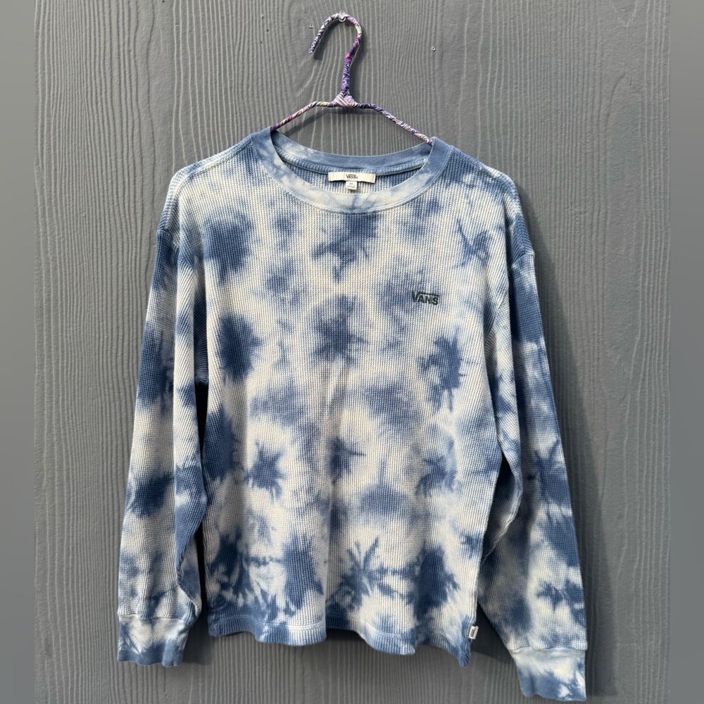 Vans Brand Women’s Tye Dye Thermal Long sleeve Shirt Size XS